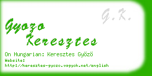 gyozo keresztes business card